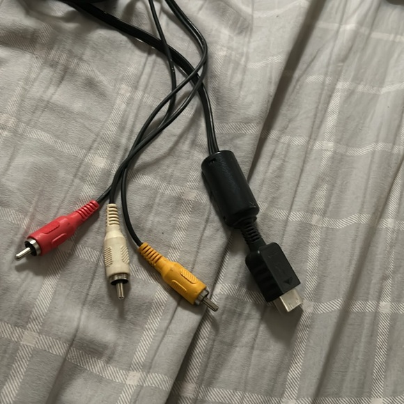Playstation 1 2 3 AV Cable PS1 PS2 Official Audio Video A/V Composite - Picture 3 of 4
